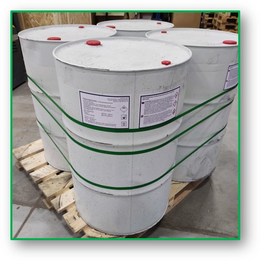 Перхлорэтилен стабилизированный          для химчистки текстиля 200 литров / 325 кг нетто, производство ЕС